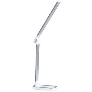 Lampka biurkowa Goldlux MADERA LED 4000K biało srebrna – 324955