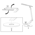 Lampka biurkowa Goldlux OPTIMUM LED srebrna 3000K-6000K – 324986