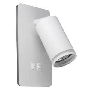 Kinkiet Goldlux PARIS 1xGU10 LED 6W z włącznikiem biały – 324351