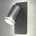 Kinkiet Goldlux PARIS 1xGU10 LED 6W z włącznikiem czarny – 324368