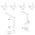 Lampka biurkowa Goldlux TOLEDO LED biała 3000K-6500K – 316660