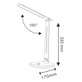 Lampka biurkowa Goldlux VINTO LED biała 3000K-6500K – 316622