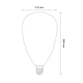 Żarówka LED Goldlux E27 FILAMENT S173 4W DecoVintage Amber 1800K – 317803