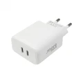 Ładowarka sieciowa 20W 2x USB-C biała ME61701 Eco Light