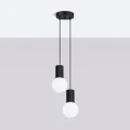 Lampa wisząca HALO 2P czarna SL.1972 SOLLUX