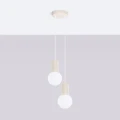 Lampa wisząca HALO 2P beżowa SL.1973 SOLLUX