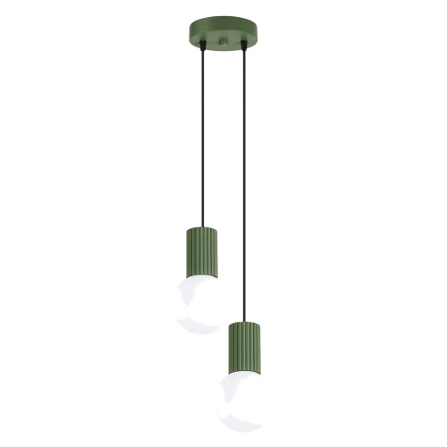 Lampa wisząca HALO 2P zielona oliwka SL.1974 SOLLUX