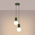 Lampa wisząca HALO 2P zielona oliwka SL.1974 SOLLUX