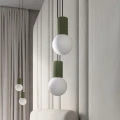 Lampa wisząca HALO 2P zielona oliwka SL.1974 SOLLUX