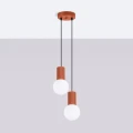 Lampa wisząca HALO 2P ochra czerwona SL.1975 SOLLUX
