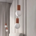 Lampa wisząca HALO 2P ochra czerwona SL.1975 SOLLUX