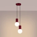 Lampa wisząca HALO 2P burgund SL.1979 SOLLUX