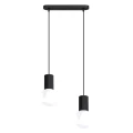 Lampa wisząca HALO 2L czarna SL.1982 SOLLUX