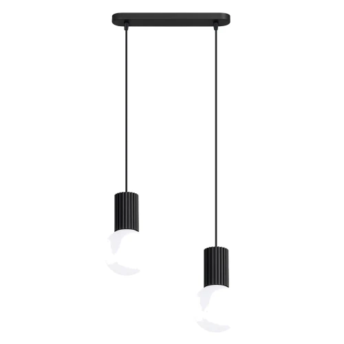 Lampa wisząca HALO 2L czarna SL.1982 SOLLUX