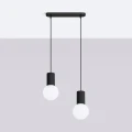 Lampa wisząca HALO 2L czarna SL.1982 SOLLUX