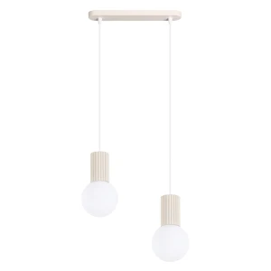 Lampa wisząca HALO 2L beżowa SL.1983 SOLLUX
