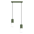 Lampa wisząca HALO 2L zielona oliwka SL.1984 SOLLUX