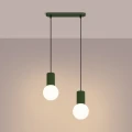 Lampa wisząca HALO 2L zielona oliwka SL.1984 SOLLUX