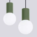 Lampa wisząca HALO 2L zielona oliwka SL.1984 SOLLUX