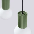 Lampa wisząca HALO 2L zielona oliwka SL.1984 SOLLUX
