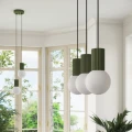 Lampa wisząca HALO 2L zielona oliwka SL.1984 SOLLUX