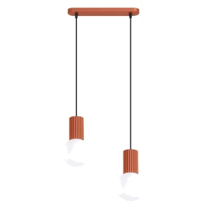 Lampa wisząca HALO 2L ochra czerwona SL.1985 SOLLUX