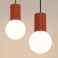 Lampa wisząca HALO 2L ochra czerwona SL.1985 SOLLUX