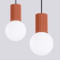 Lampa wisząca HALO 2L ochra czerwona SL.1985 SOLLUX