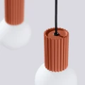 Lampa wisząca HALO 2L ochra czerwona SL.1985 SOLLUX