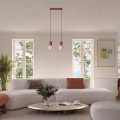 Lampa wisząca HALO 2L ochra czerwona SL.1985 SOLLUX