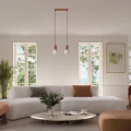 Lampa wisząca HALO 2L mocca SL.1986 SOLLUX
