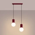 Lampa wisząca HALO 2L burgund SL.1989 SOLLUX
