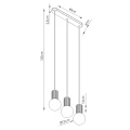Lampa wisząca HALO 3L biała SL.1991 SOLLUX