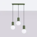 Lampa wisząca HALO 3L zielona oliwka SL.1994 SOLLUX