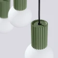 Lampa wisząca HALO 3L zielona oliwka SL.1994 SOLLUX