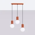 Lampa wisząca HALO 3L ochra czerwona SL.1995 SOLLUX