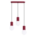 Lampa wisząca HALO 3L burgund SL.1999 SOLLUX