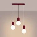 Lampa wisząca HALO 3L burgund SL.1999 SOLLUX