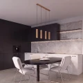 Lampa wisząca KARBON 4L złoty SL.2002 SOLLUX