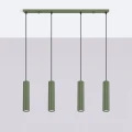 Lampa wisząca KARBON 4L zielona oliwka SL.2005 SOLLUX