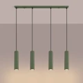 Lampa wisząca KARBON 4L zielona oliwka SL.2005 SOLLUX