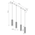 Lampa wisząca KARBON 4L zielona oliwka SL.2005 SOLLUX