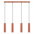 Lampa wisząca KARBON 4L ochra czerwona SL.2006 SOLLUX