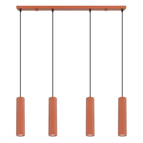 Lampa wisząca KARBON 4L ochra czerwona SL.2006 SOLLUX