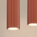 Lampa wisząca KARBON 4L ochra czerwona SL.2006 SOLLUX