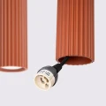 Lampa wisząca KARBON 4L ochra czerwona SL.2006 SOLLUX