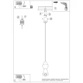 Lampa wisząca KUBBE mała R SL.2027 SOLLUX