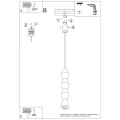 Lampa wisząca KUBBE duża R SL.2029 SOLLUX
