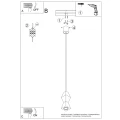 Lampa wisząca KUBBE mała S SL.2030 SOLLUX