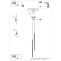 Lampa wisząca ARCHE 2P beżowa SL.2034 SOLLUX